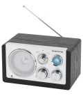 RADIO DENVER DE DISEÑO MODERNO NEGRA