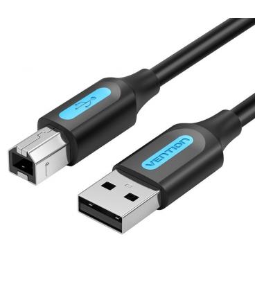 Cable usb 2.0 impresora vention coqbn/ usb tipo-b macho - usb macho/ 480mbps/ 15m/ negro