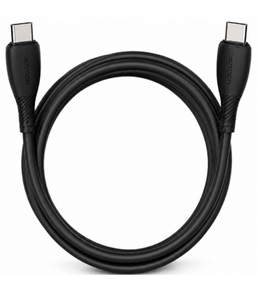 Cable usb 2.0 tipo-c vention trvbh/ usb tipo-c macho - usb tipo-c macho/ hasta 60w/ 480mbps/ 2m/ negro