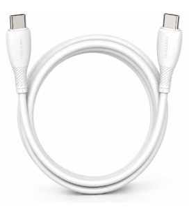 Cable usb 2.0 tipo-c vention trvwf/ usb tipo-c macho - usb tipo-c macho/ hasta 60w/ 480mbps/ 1m/ blanco