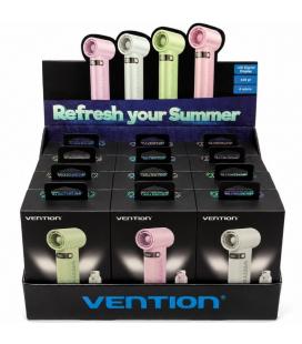 Pack 12 ventiladores de mano vention pbe-pack2/ 100 velocidades