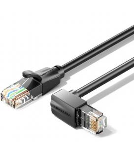 Cable de red rj45 utp vention ibvbj cat.6/ 5m/ acodado 90º/ negro