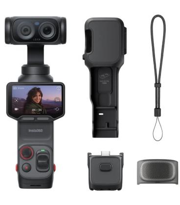 Cámara digital deportiva insta360 luna pro/ 8k/ ángulo de visión 360º/ negra