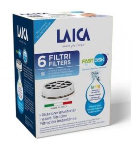 Filtro de carbón fast disk laica fd06a/ pack de 6 unidades/ compatibilidad flown go