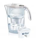 Pack jarra filtrante laica stream/ 2.3l/ blanca/ jarra + 1 filtro bi-flux