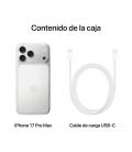Telefono movil smartphone apple iphone 17 pro max 6.9 pulgadas - 256gb rom - silver reacondicionado
