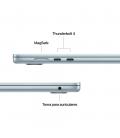 Portatil apple macbook air m4 10cpu - 10gpu - 16gb - ssd 512gb - 15.3 pulgadas - azul cielo + suwf2zm - a applecare+ for 15 - in