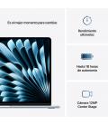 Portatil apple macbook air m4 10cpu - 10gpu - 16gb - ssd 512gb - 15.3 pulgadas - azul cielo + suwf2zm - a applecare+ for 15 - in