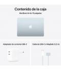 Portatil apple macbook air m4 10cpu - 10gpu - 16gb - ssd 512gb - 15.3 pulgadas - azul cielo + suwf2zm - a applecare+ for 15 - in