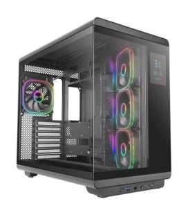 Caja ordenador mars gaming mc - revpro atx argb lcd 4.3 pulgadas cristal templado negra