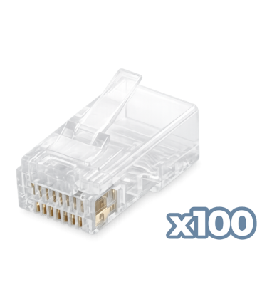 Conector phasak rj45 cat. 6 utp (100 unid) phk 45c6 - 100