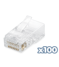Conector phasak rj45 cat. 6 utp (100 unid) phk 45c6 - 100
