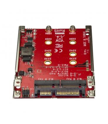 Adaptador m.2 a sata startech para bahia 2.5 pulgadas rojo