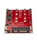 Adaptador m.2 a sata startech para bahia 2.5 pulgadas rojo