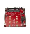 Adaptador m.2 a sata startech para bahia 2.5 pulgadas rojo