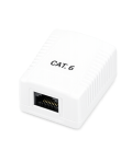 Roseta de superficie phasak cat 6 utp caja 1 puerto hembra rj45