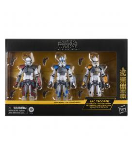 Set 3 figuras hasbro star wars the black series the clone wars arc commander colt. havoc & blitz