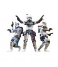 Set 3 figuras hasbro star wars the black series the clone wars arc commander colt. havoc & blitz