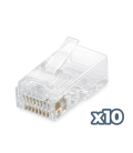 Conector phasak rj 45 cat. 6 utp (10 unid) phk 45c6