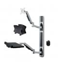 Soporte pared startech vesa hasta 27 pulgadas 100x100mm max 10kg + soportes cpu y teclado y raton