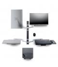 Soporte pared startech vesa hasta 27 pulgadas 100x100mm max 10kg + soportes cpu y teclado y raton