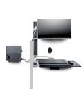 Soporte pared startech vesa hasta 27 pulgadas 100x100mm max 10kg + soportes cpu y teclado y raton