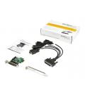 Tarjeta adaptadora startech pci express 4x rs232