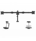 Soporte mesa startech vesa hasta 27 pulgadas 100x100mm max 24kg brazo doble