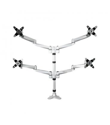 Soporte mesa startech vesa hasta 27 pulgadas 100x100mm max 45.2kg brazo cuadruple