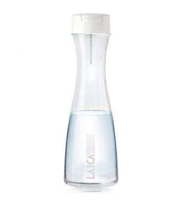 Botella filtrante laica glassmart/ capacidad 1.1l/ blanca/ incluye 2 filtros