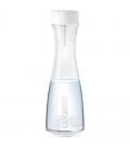 Botella filtrante laica glassmart/ capacidad 1.1l/ blanca/ incluye 2 filtros