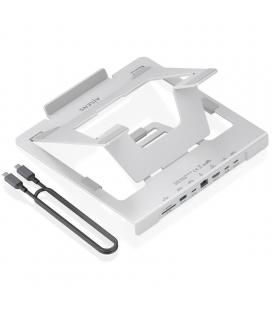 Soporte de sobremesa - docking usb tipo-c aisens asuc-7p045-gr/ 1xusb/ 1xusb tipo-c/ 1xhdmi/ 1xrj45/ 1xlector de tarjetas/