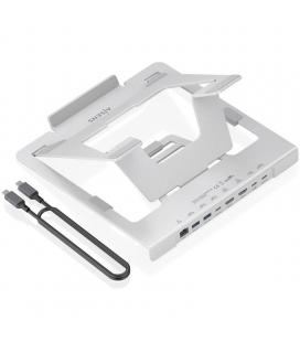 Soporte de sobremesa - docking usb tipo-c aisens asuc-7p046-gr/ 2xusb/ 1xusb tipo-c/ 2xhdmi/ 1xrj45/ 1xusb tipo-c pd/ gris