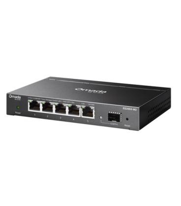TP-Link Omada ES206X-M2 switch Gestionado L2 2.5G Ethernet (100/1000/2500) Montaje en pared/escritorio Negro