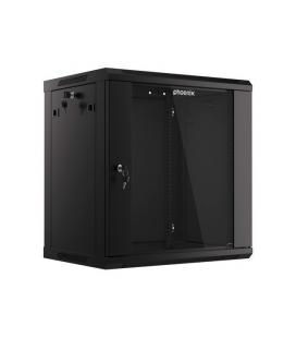 Armario rack phoenix 12u 600x450x640 auto - ensamblado 19'' hasta 60 kg negro