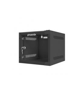 Armario rack phoenix 4u 280x310x247 mural 10'' hasta 20 kg negro