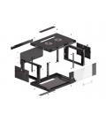 Armario rack phoenix 4u 600x450x279 auto - ensamblado 19'' hasta 60 kg negro
