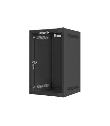 Armario rack phoenix 9u 280x310x470 mural 10'' hasta 20 kg negro