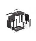 Armario rack phoenix 9u 600x450x501 auto - ensamblado 19'' hasta 60 kg negro