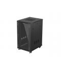 Armario rack phoenix 22u 600x800 de pie servidor 19'' hasta 1000 kg negro