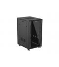 Armario rack phoenix 22u 600x800 de pie servidor 19'' hasta 1000 kg negro