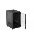 Armario rack phoenix 22u 600x800 de pie servidor 19'' hasta 1000 kg negro