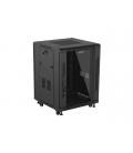 Armario rack phoenix 15u 600x600 de pie servidor 19'' hasta 1000 kg negro