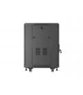Armario rack phoenix 15u 600x600 de pie servidor 19'' hasta 1000 kg negro