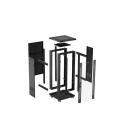 Armario rack phoenix 15u 600x600 de pie servidor 19'' hasta 1000 kg negro