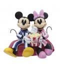 Figura enesco disney mickey y minnie hora de pijama