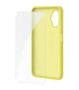 Funda silicona + protector de pantalla de cristal templado spc wuum one protection pack 4354y/ compatible con spc wuum one/