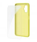 Funda silicona + protector de pantalla de cristal templado spc wuum one protection pack 4354y/ compatible con spc wuum one/