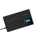 Sai línea interactiva phasak smart home 1050va/ 1050va-600w/ 8 salidas/ formato bloque