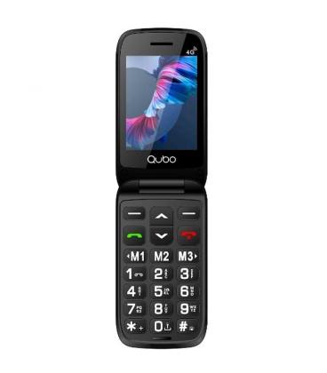 Teléfono móvil qubo p-221rd 4g para personas mayores/ rojo